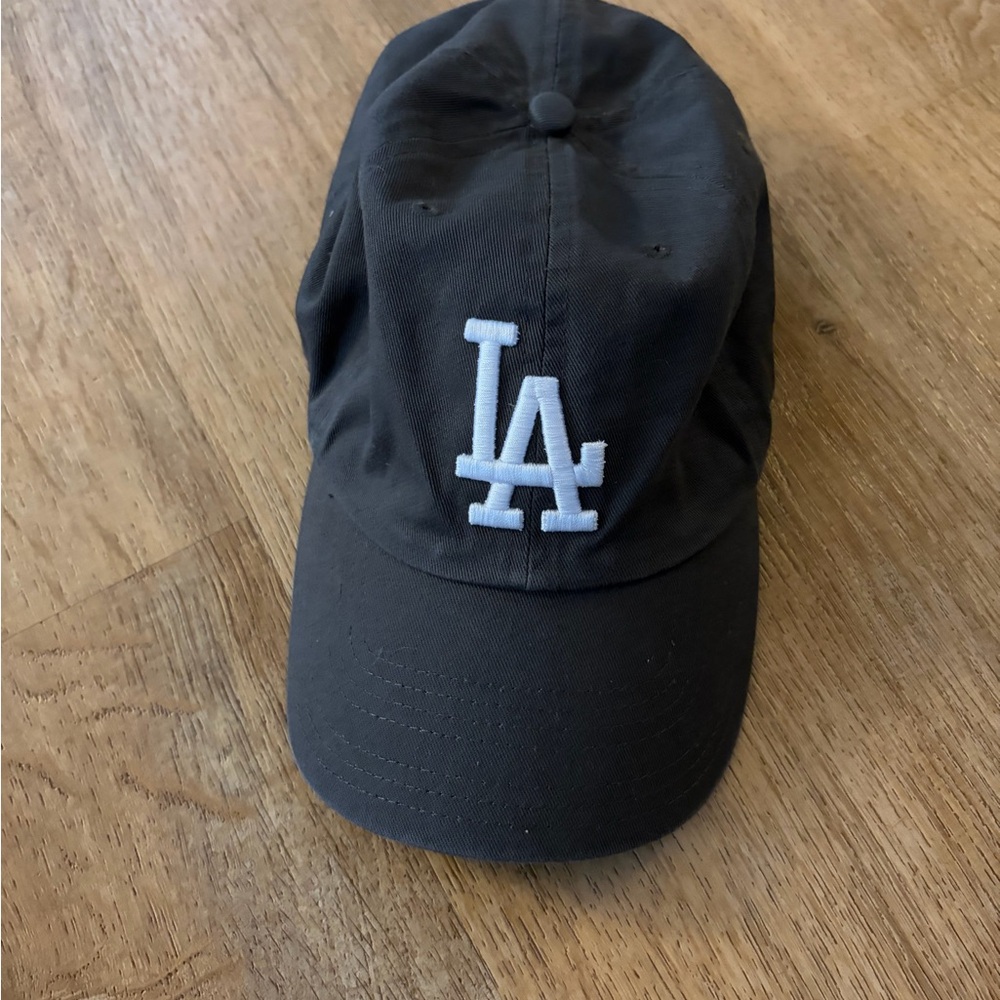 Los Angeles LA Embroidered Logo Black Baseball Cap